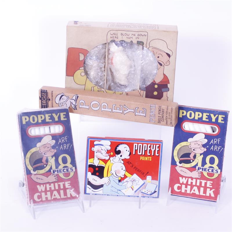 Appraisal: Popeye Collectible Memorabilia Vintage items Popeye Pencil in original box