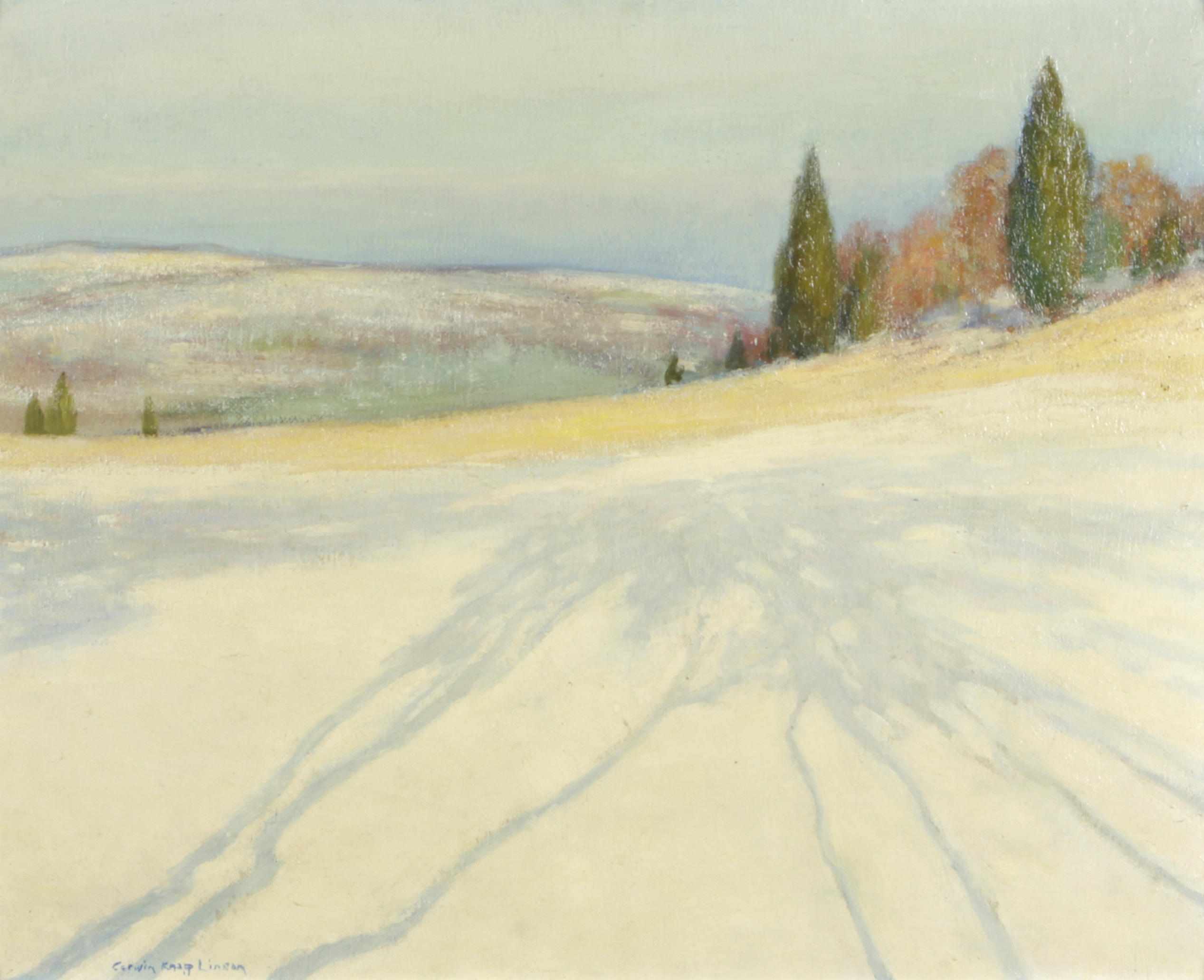 Appraisal: Corwin Knapp Linson American - Afternoon shadows in the snow