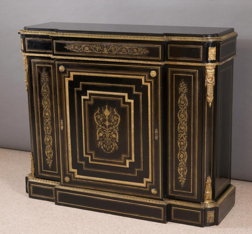 Appraisal: A NAPOLEON III SIDE CABINET by Charles-Guillaume Diehl German French