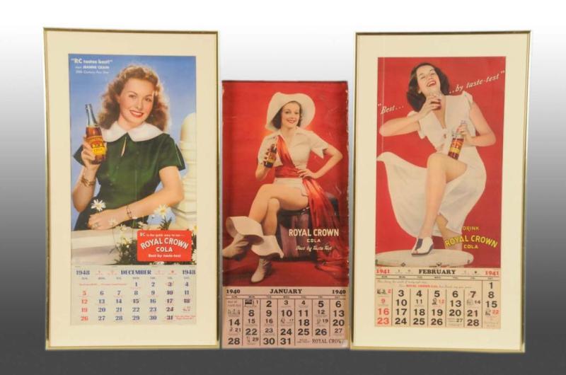 Appraisal: Lot of RC Cola Calendars Description and The calendar has