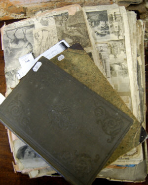 Appraisal: Two volumes 'The Penny Magazines' cloth-bound to w loose scrap