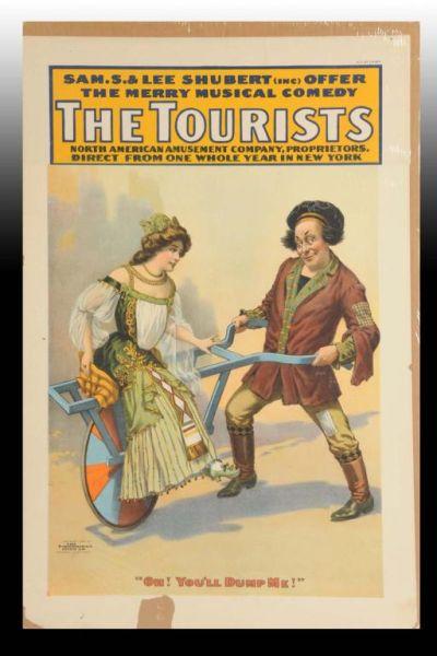 Appraisal: The Tourists Paper Litho Theatre Poster Description Circa Some border