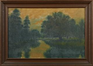 Appraisal: Alexander J Drysdale - New Orleans Moss Draped Oaks early