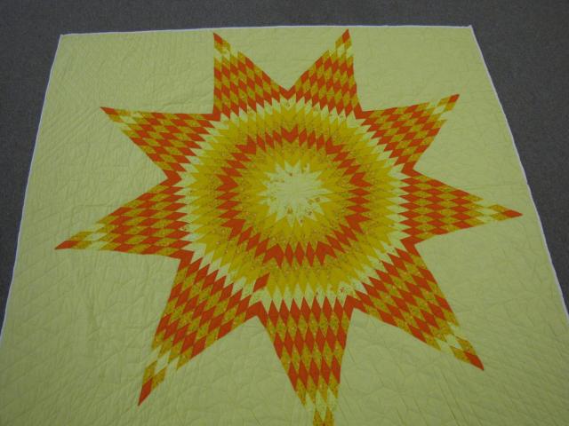 Appraisal: Vintage Star Pattern Hand Made Quilt '' x '' in