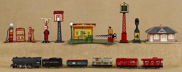 Appraisal: Marx O gauge six-piece train set to include a Marx