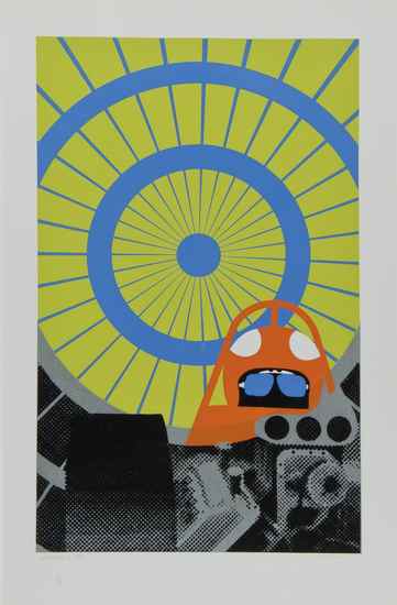 Appraisal: Gerald Laing - Deceleration II i h silkscreen printed in