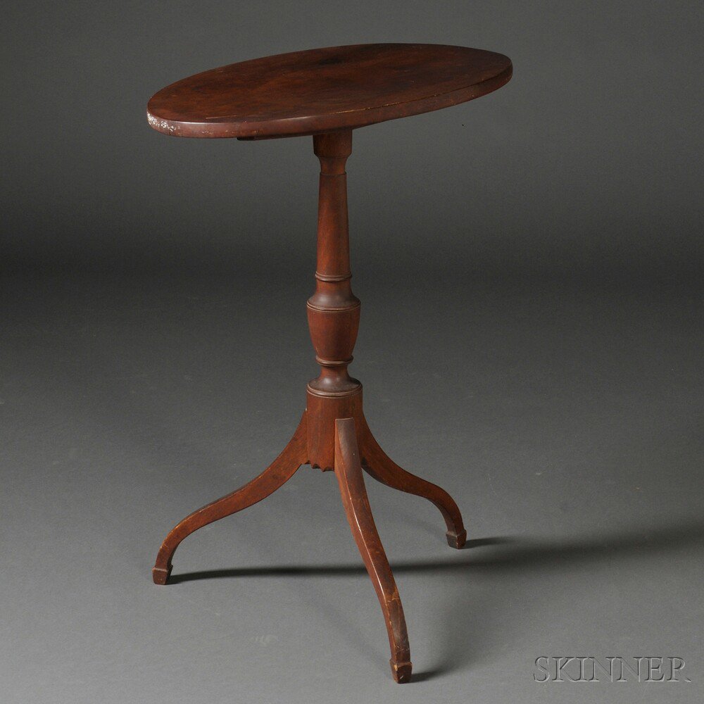 Appraisal: Federal Cherry and Birch Tilt-top Candlestand probably Massachusetts North shore