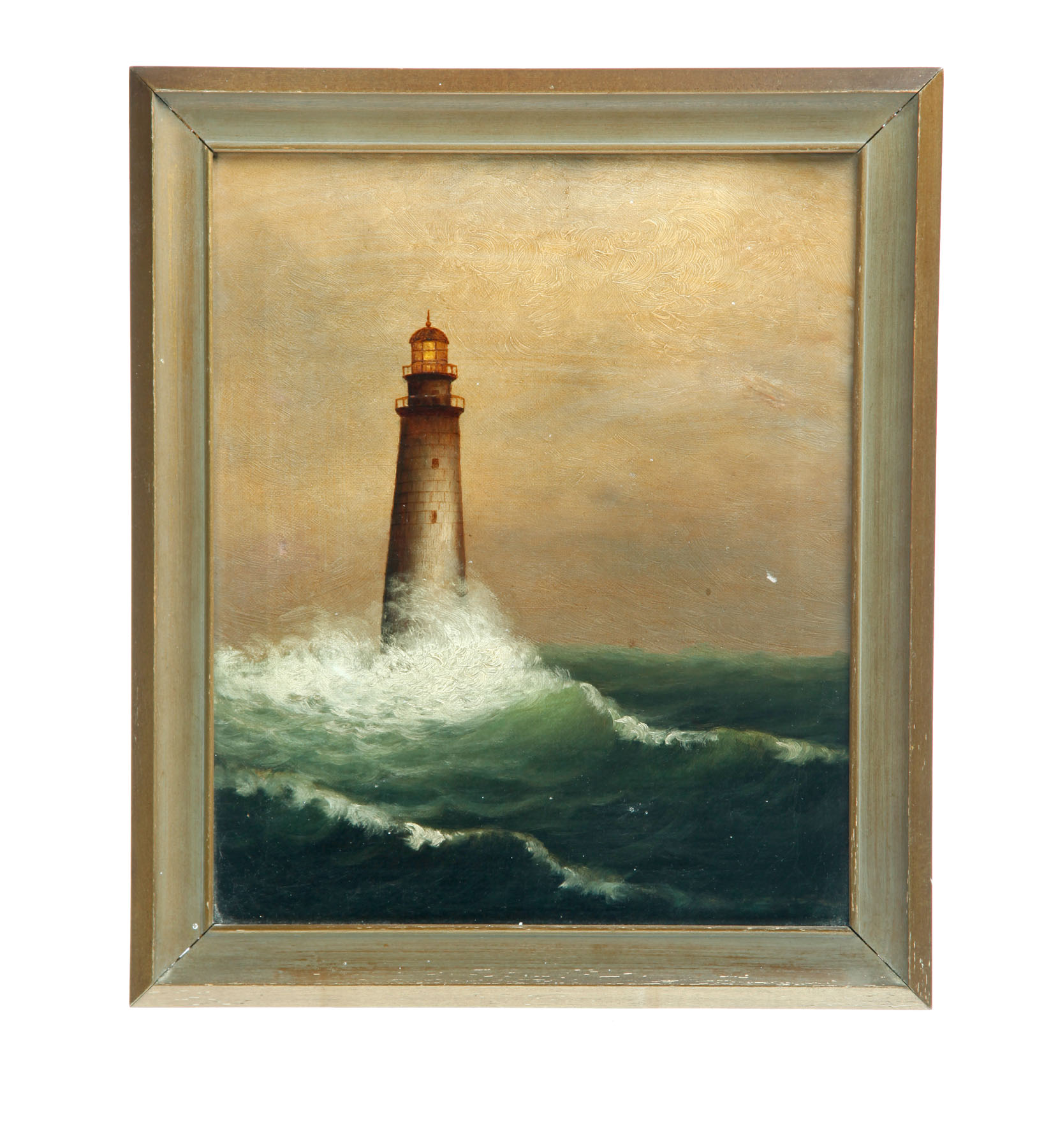 Appraisal: BOSTON LIGHTHOUSE BY IDA CUTLER AMERICAN - Oil on canvas