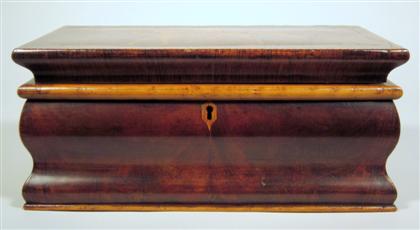 Appraisal: French rosewood and marquetry stationary box th century