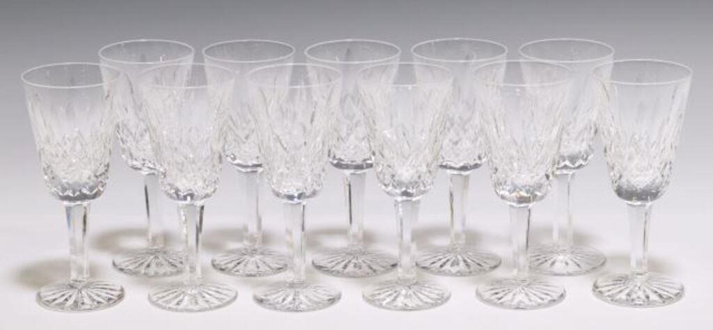 Appraisal: lot of Waterford cut crystal sherry stems in the Lismore