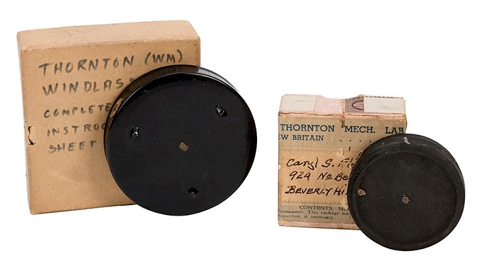 Appraisal: Two Thornton Windlasses Gimmick Reel Two Thornton Windlasses Connecticut ca