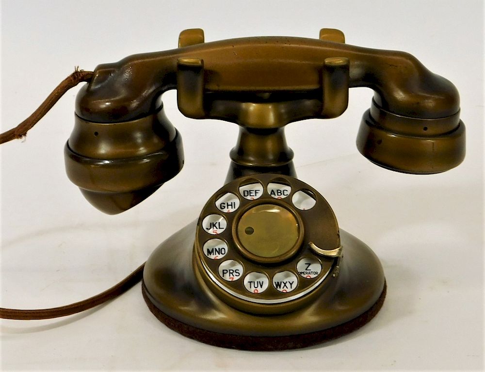 Appraisal: Western Electric Model B Bronzed Cradle Telephone United States 's