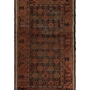 Appraisal: A Caucasian Wool Rug Late th Century feet inch x