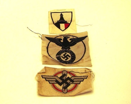 Appraisal: Lot of German BeVo embroidered cloth insignia