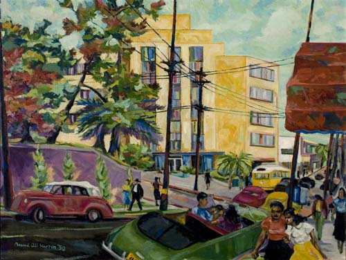 Appraisal: MASOOD ALI WARREN - Untitled Street View of Golden State