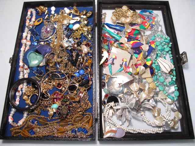 Appraisal: Tray lot of assorted ladies costume jewelry Brands such as