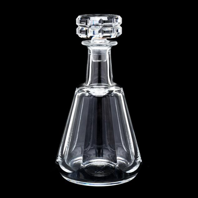 Appraisal: BACCARAT CRYSTAL WHISKEY DECANTER France late th century tapered form