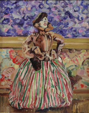 Appraisal: SYMONS George G Oil on Board The Doll Signed lower