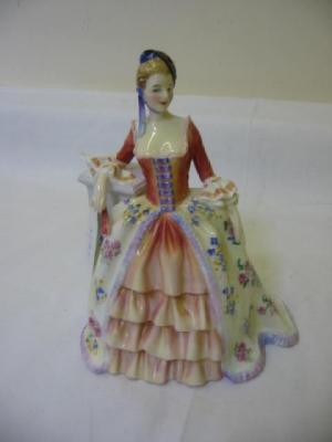 Appraisal: A ROYAL DOULTON PORCELAIN FIGURE Eleanore HN in floral dress