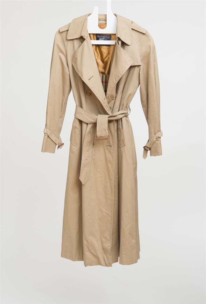 Appraisal: BURBERRY LINED TRENCH COAT Property of Estate of Helen Frankenthaler