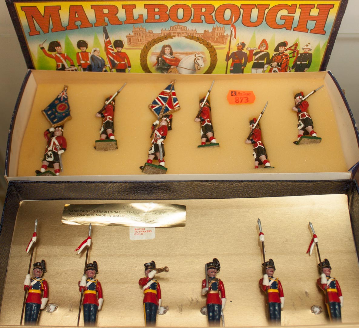 Appraisal: Two Marlborough figure sets including six Scots Greys and six