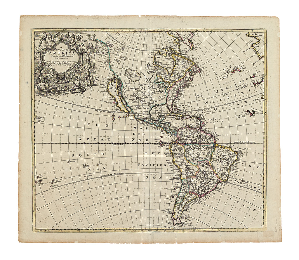 Appraisal: SENEX JOHN A New Map of America From the latest