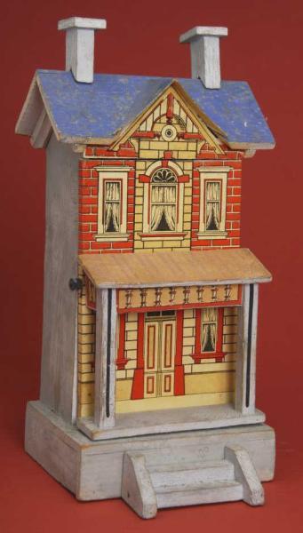 Appraisal: Gottschalk Miniature Dollhouse Germany ca diminutive Blue Roof dollhouse with