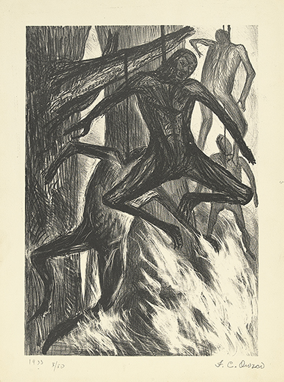 Appraisal: JOS CLEMENTE OROZCO The Hanged Men Lithograph - x mm