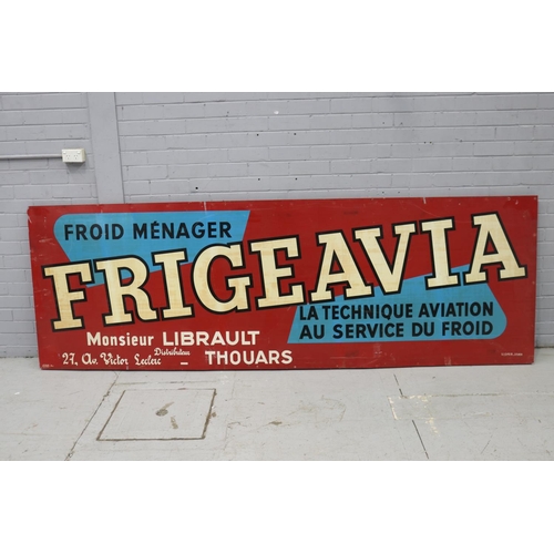 Appraisal: Vintage French large tin advertising sign approx cm x cm