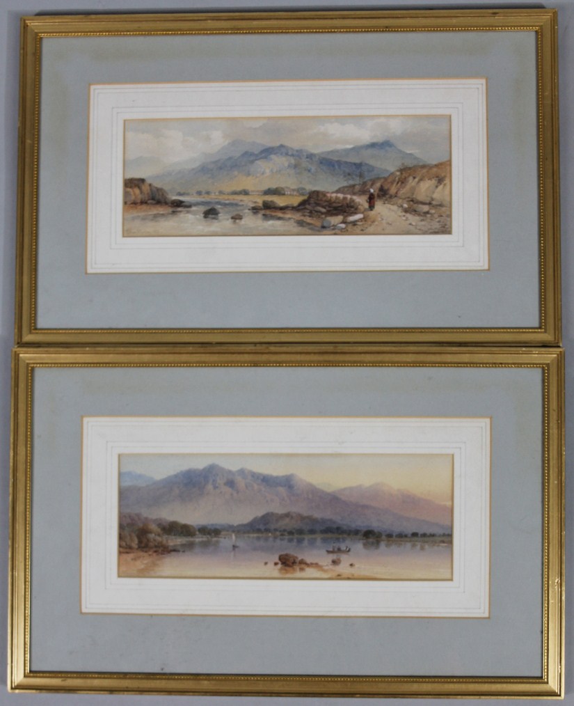 Appraisal: Edwin A Penley - River landscape figure before buildings and