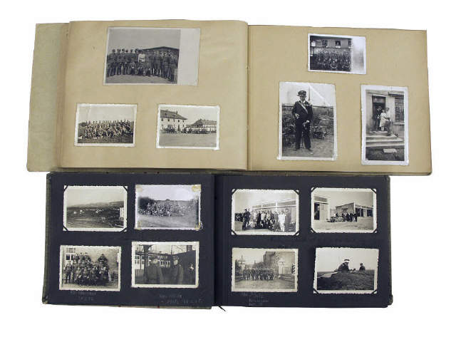 Appraisal: German WWII Soldier's photo albums Spanning - most photos are