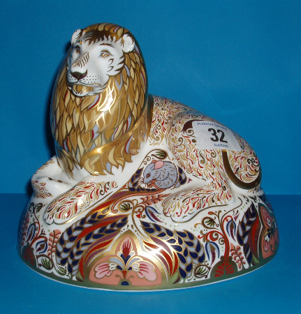 Appraisal: Royal Crown Derby Lion Boxed