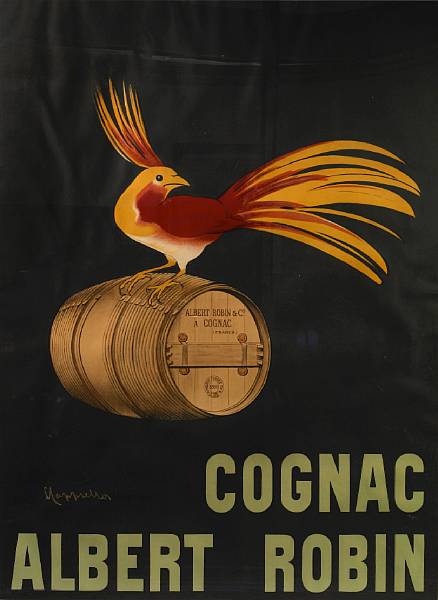 Appraisal: Leonetto Cappiello Italian - Cognac Albert Robin C Lithograph in