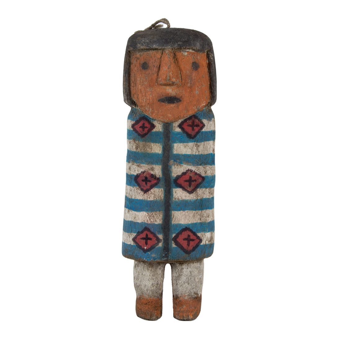 Appraisal: SOUTHWESTERN KACHINA Southwestern Kachina male doll wearing an early Navajo