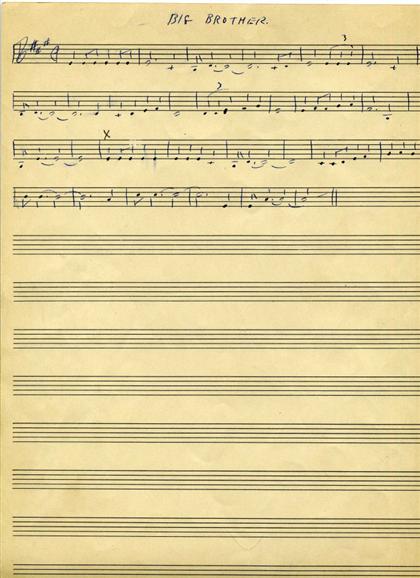 Appraisal: Manuscript Music - Richard Rodgers C Rodgers Richard Autograph music