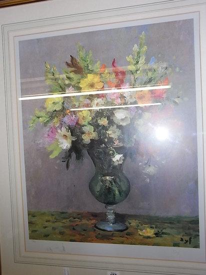 Appraisal: AFTER MARCEL DYF'Les Fleurs' signed in pencil lower right and