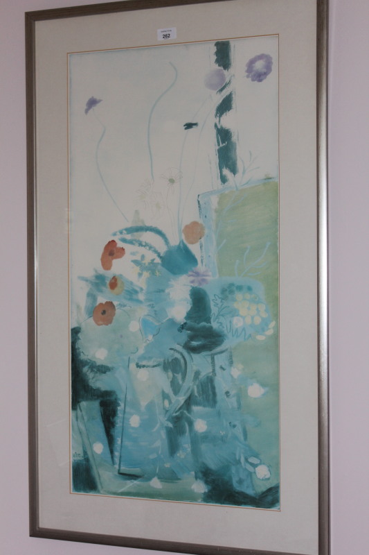 Appraisal: ARR After Ivon Hitchens - Still life of flowers in