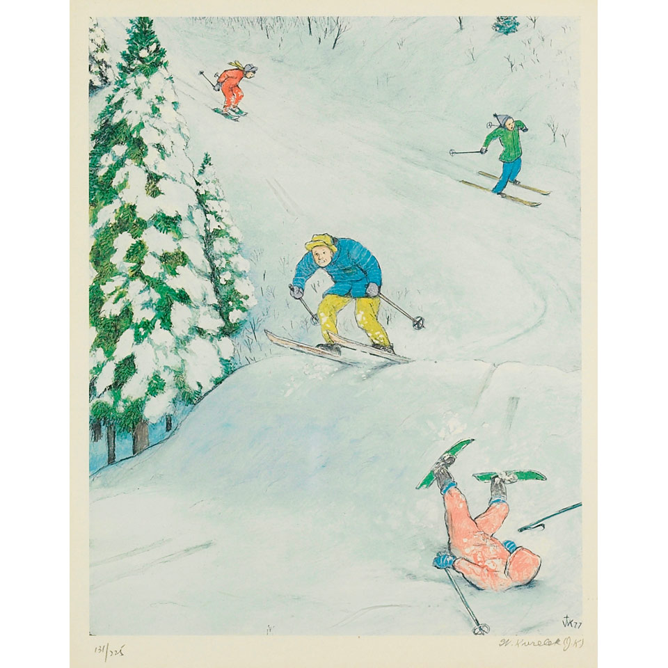 Appraisal: WILLIAM KURELEK R C A SPORTS PORTFOLIO set of colour