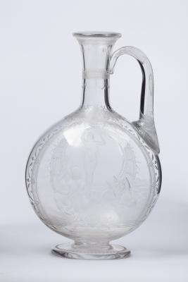 Appraisal: A Thomas Webb Sons claret jug circa finely wheel engraved