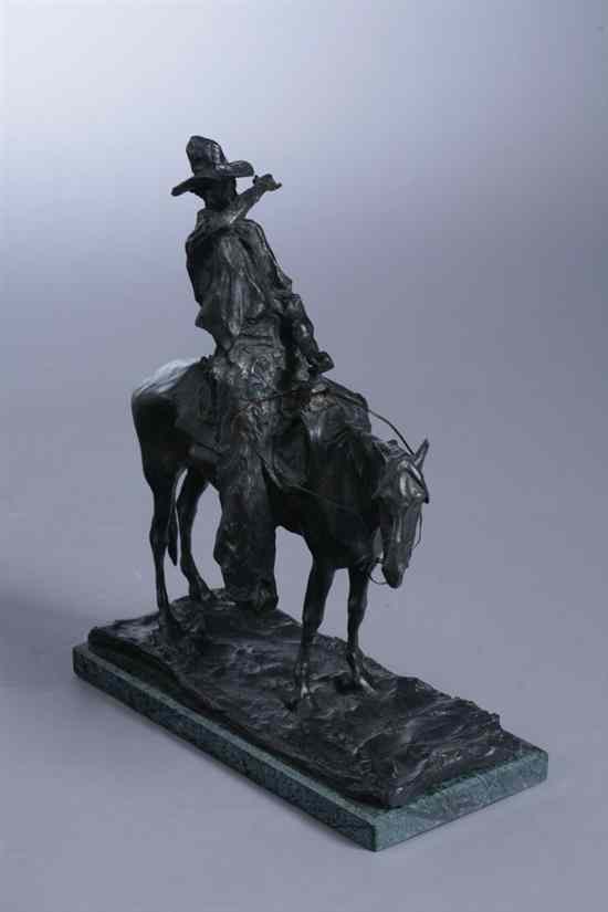 Appraisal: AFTER PRINCE PAUL TROUBETZKOY Russian - MAN ON HORSEBACK Bronze