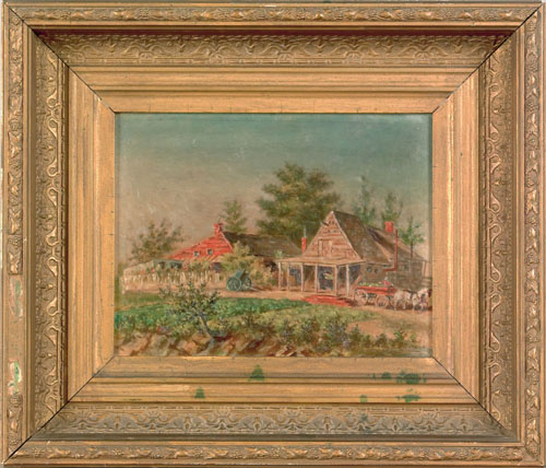 Appraisal: B B Chamberlin American late th c oil on board