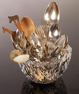 Appraisal: A quantity of silver tea and other spoons approximately gm