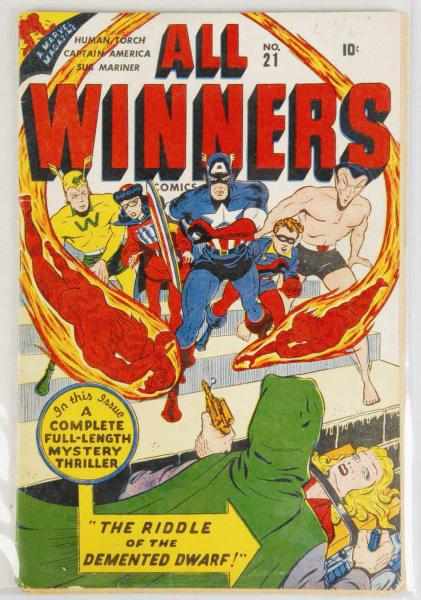 Appraisal: All Winners Comic Book No This desirable issue features a