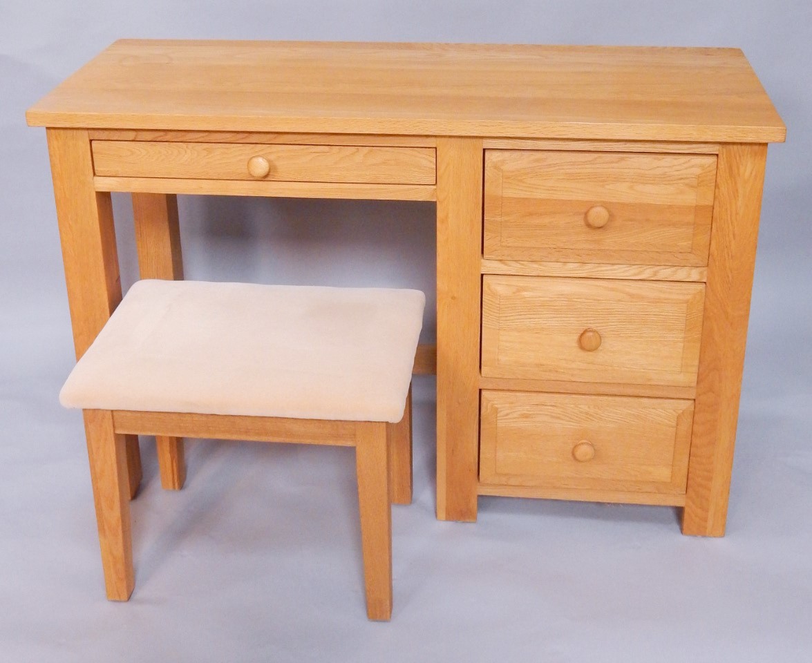 Appraisal: A light oak dressing table width cm depth cm height