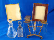 Appraisal: A Mixed lot A gilt double frameless photo mount with