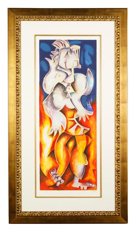 Appraisal: - Nechita My Guardian Angel Serigraph Alexandra Nechita My Guardian