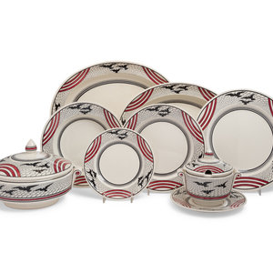 Appraisal: A Wedgwood Sunbirds Dinner Service Designed by Sir Charles Holmes