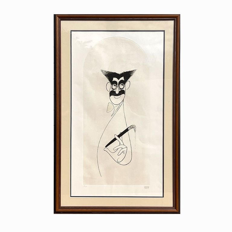 Appraisal: Al Hirschfeld Groucho Marx Al Hirschfeld Groucho Marx Signed Original