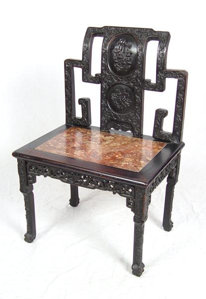 Appraisal: CHINESE THRONE CHAIR '' h x '' x ''