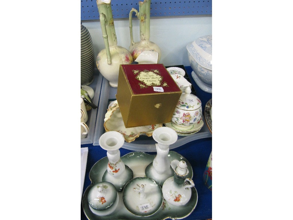 Appraisal: Lot comprising tray lot of assorted ceramics - Royal Crown